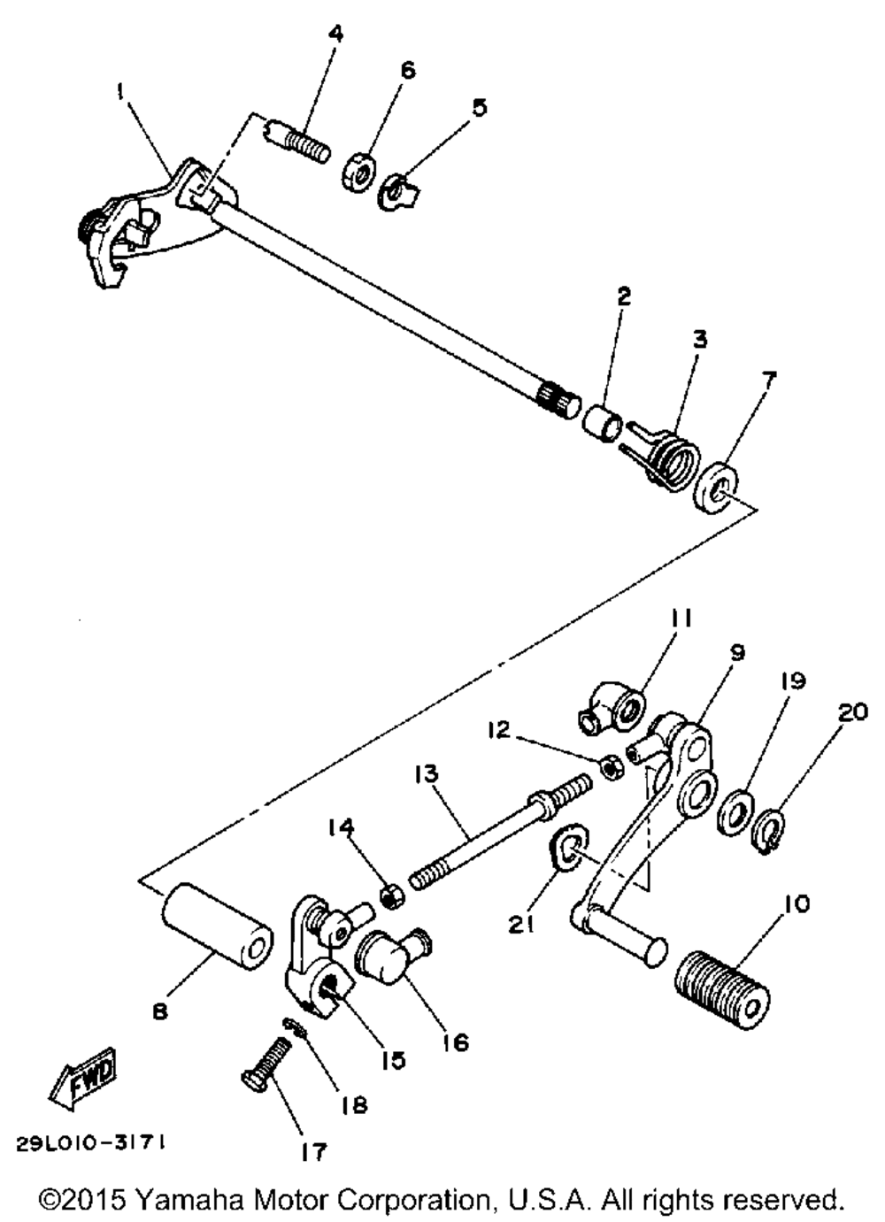 Shift shaft