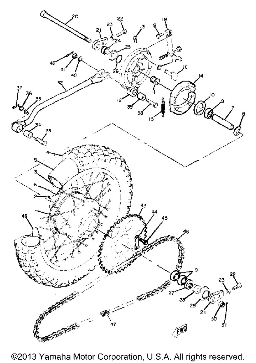 Rear wheel