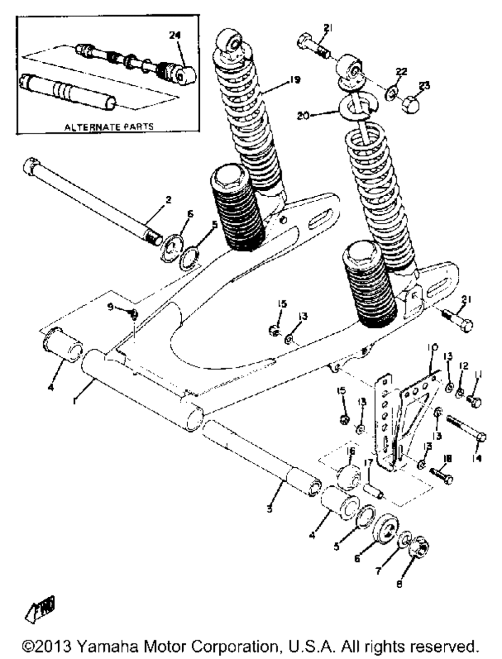 Rear arm - rear cushion