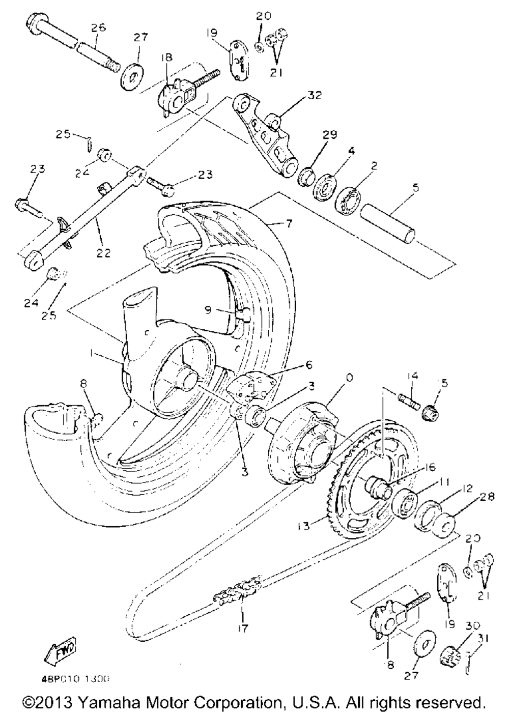 Rear wheel