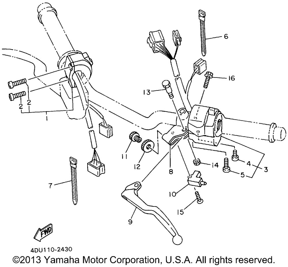 Handle switch lever