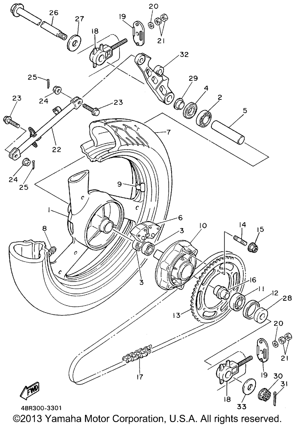 Rear wheel