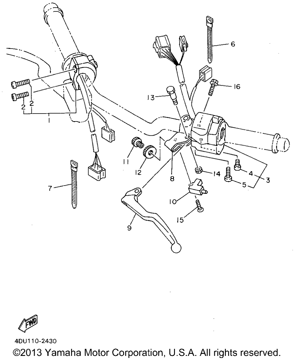 Handle switch lever