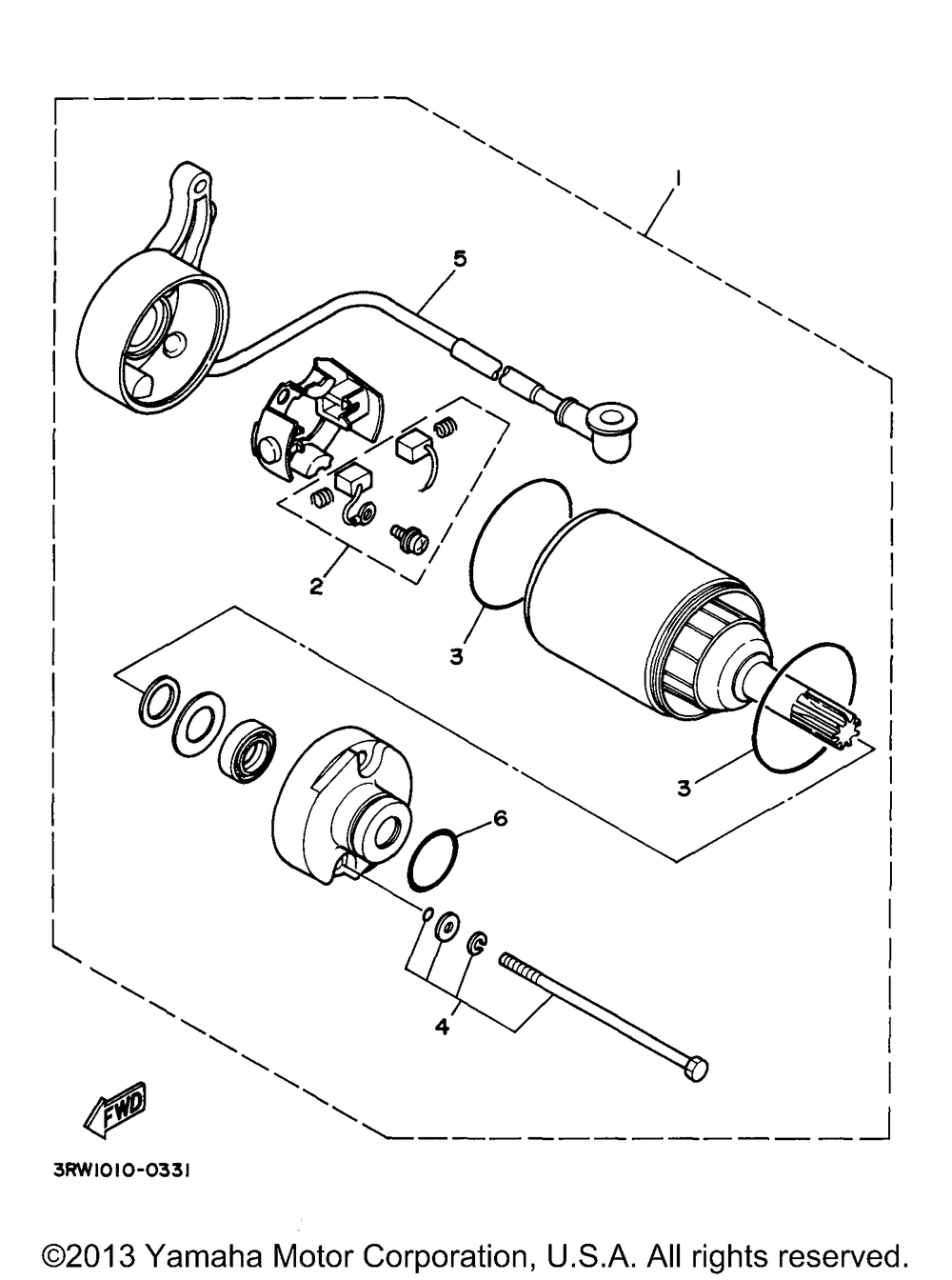 Starting motor