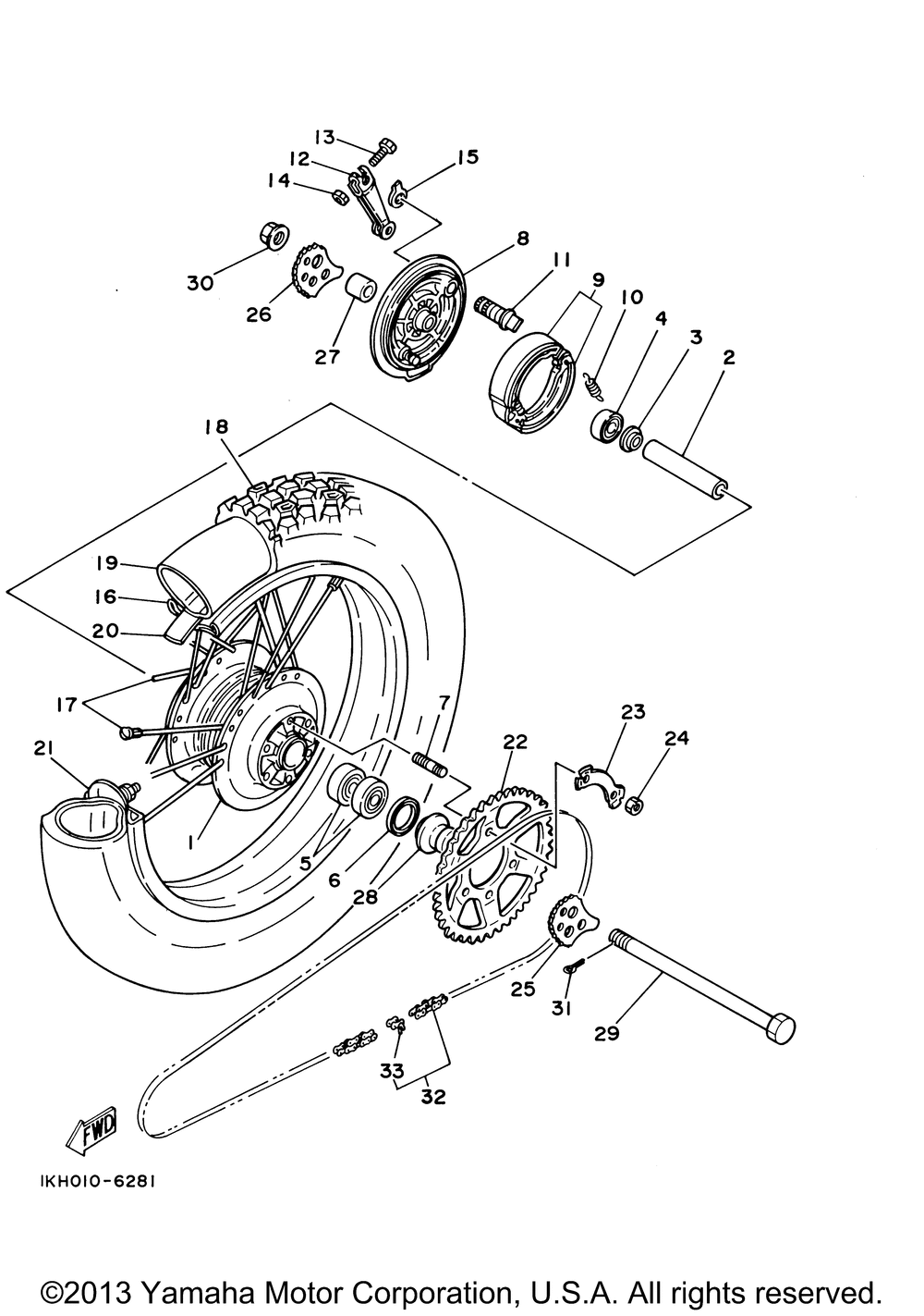 Rear wheel