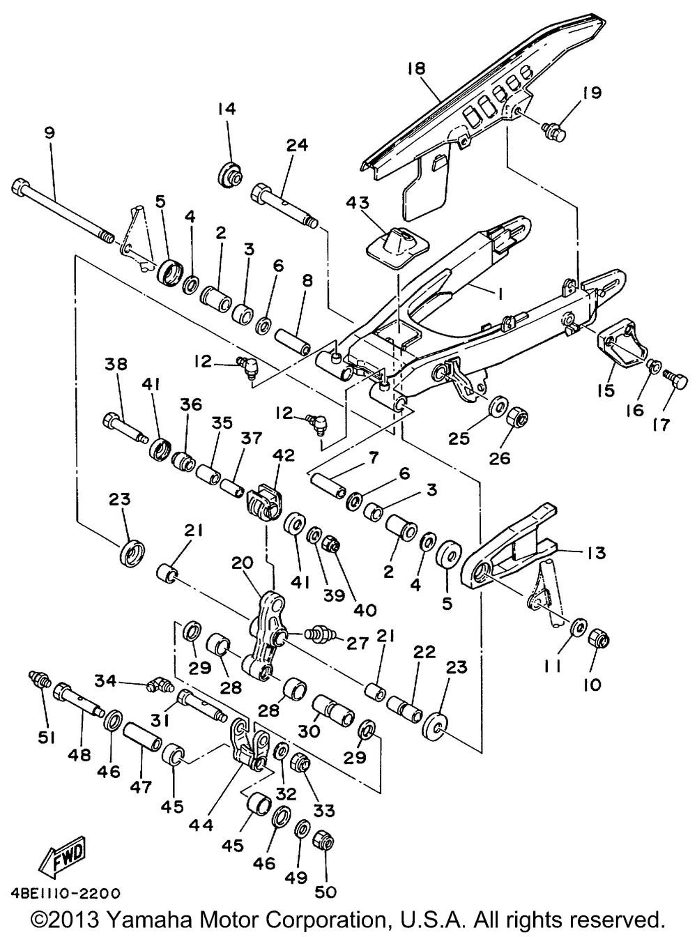 Rear arm