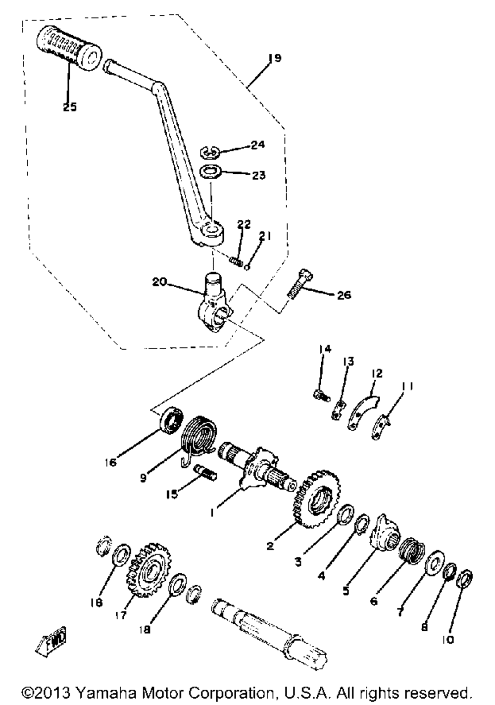 Kick starter alternate parts