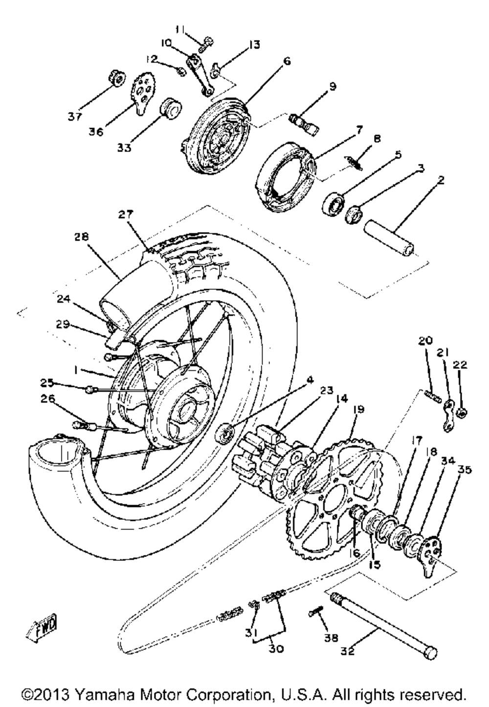 Rear wheel