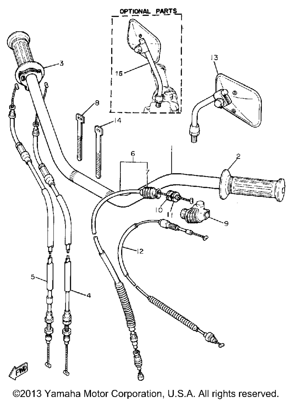 Handlebar - cable