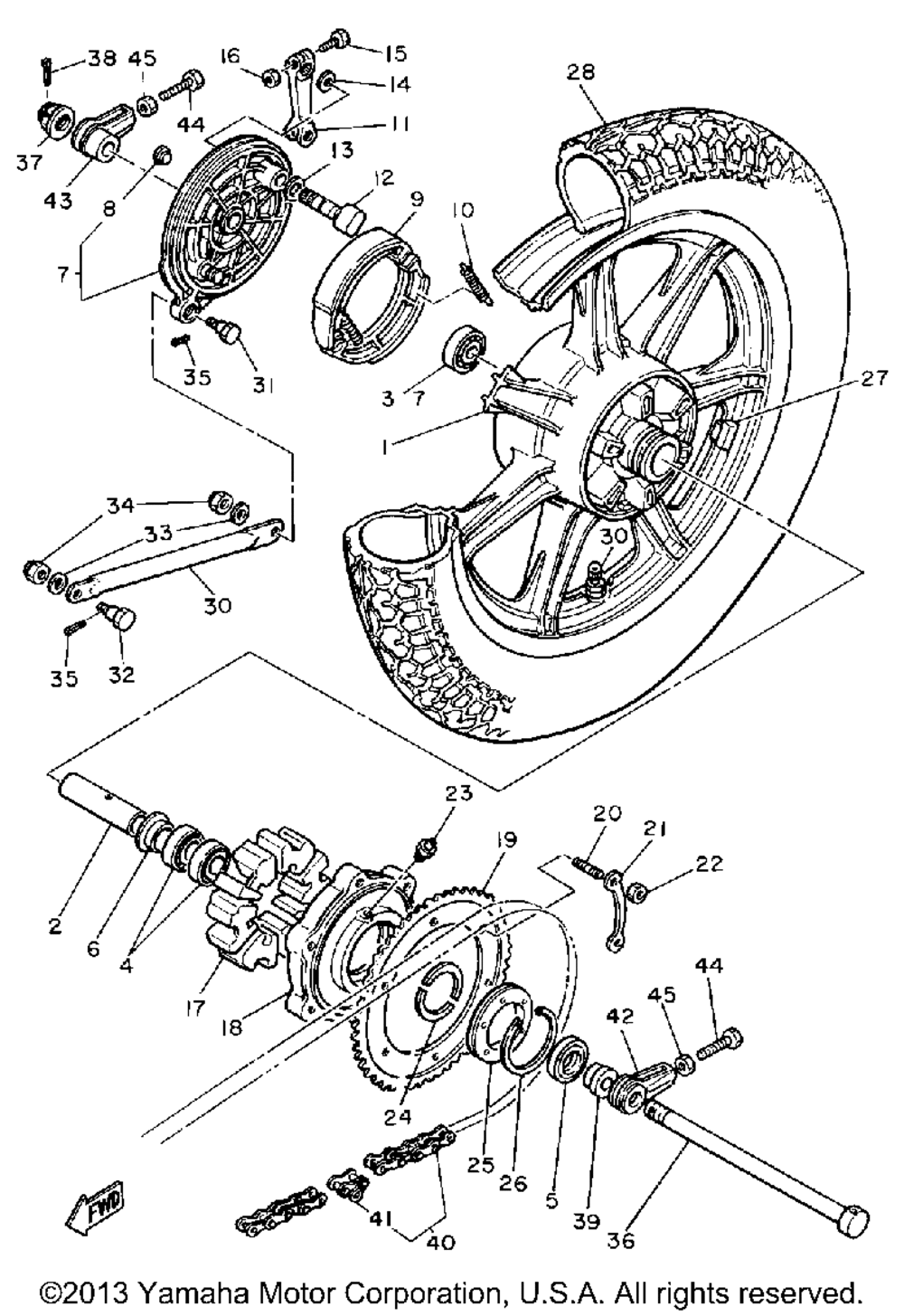 Rear wheel