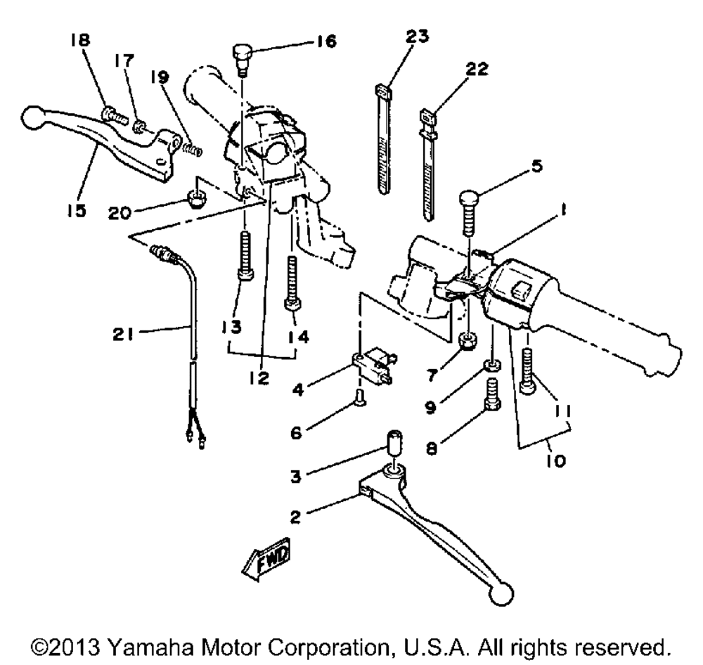 Handle switch lever