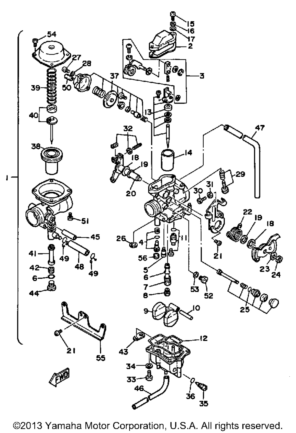 Carburetor srx250t