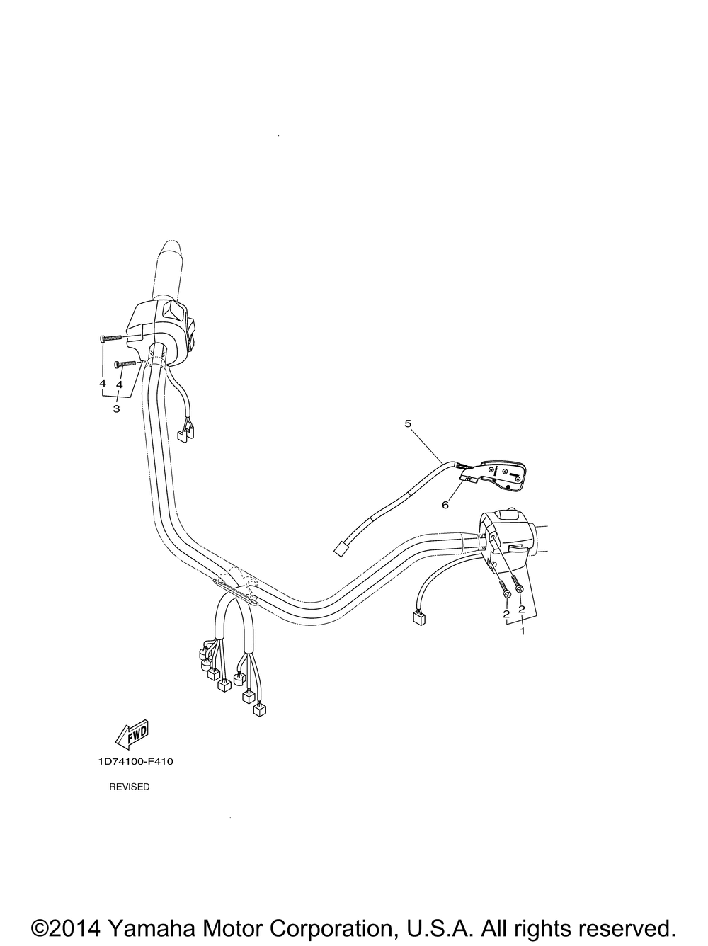 Handle switch lever