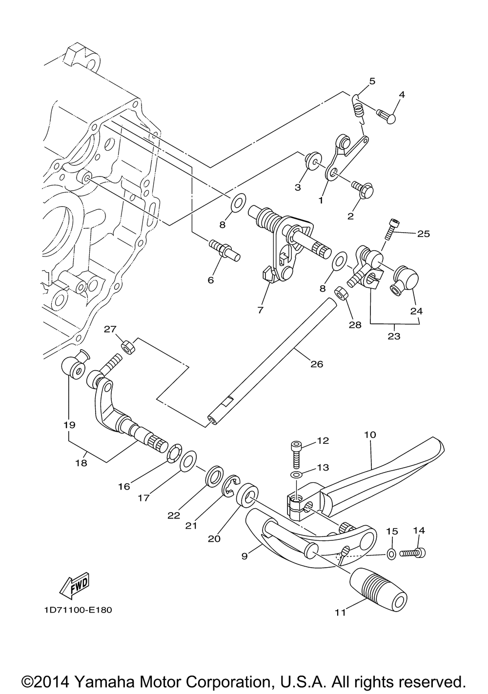 Shift shaft