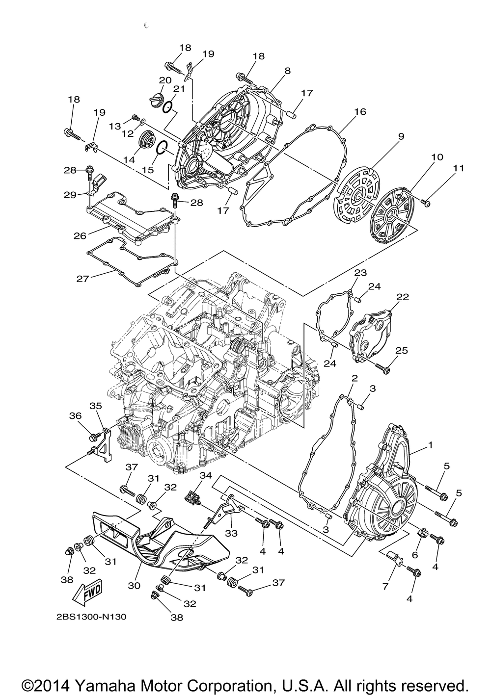 Crankcase cover 1