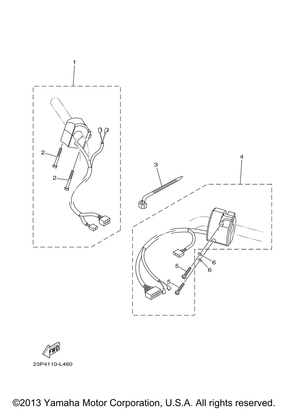 Handle switch lever