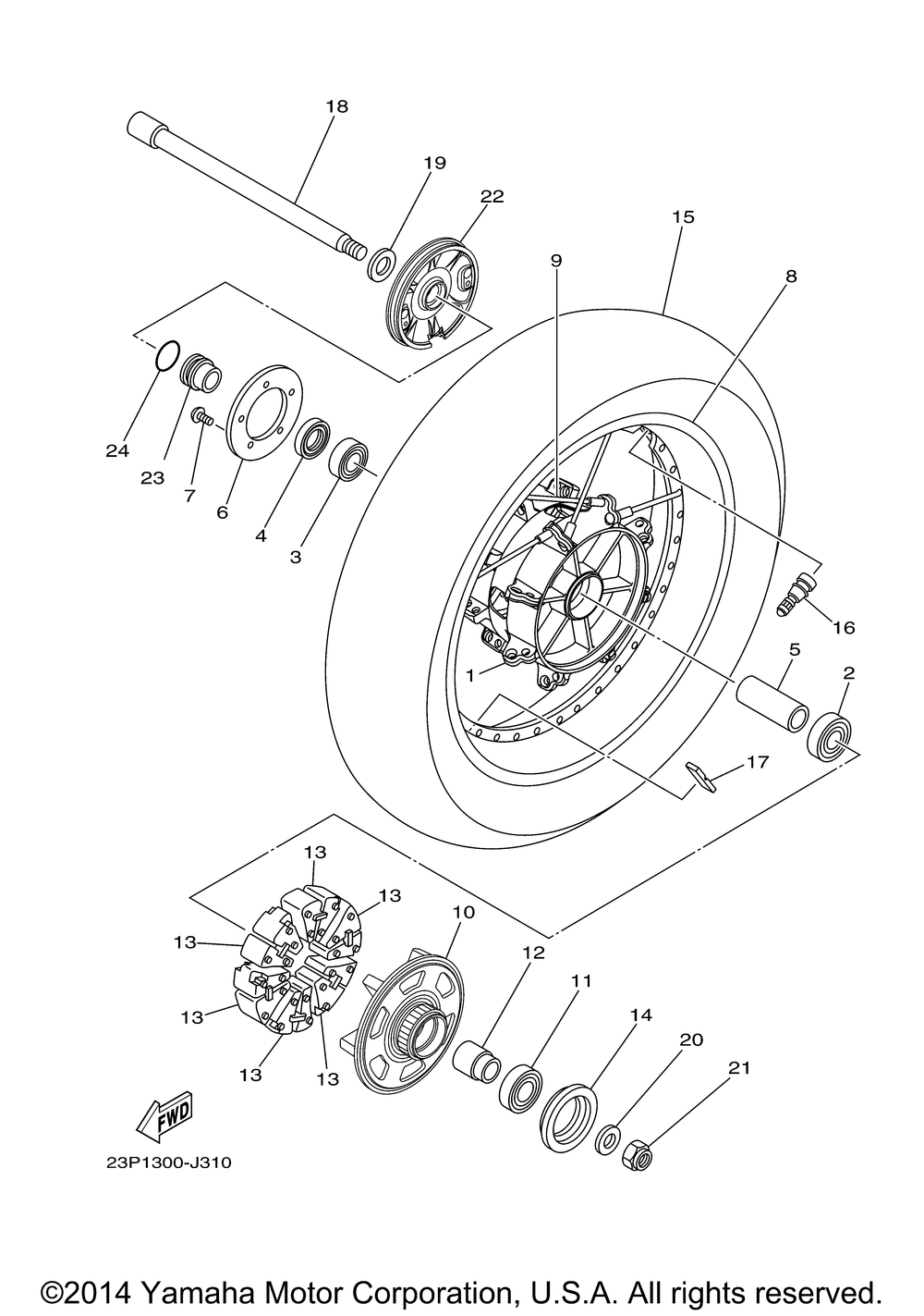 Rear wheel