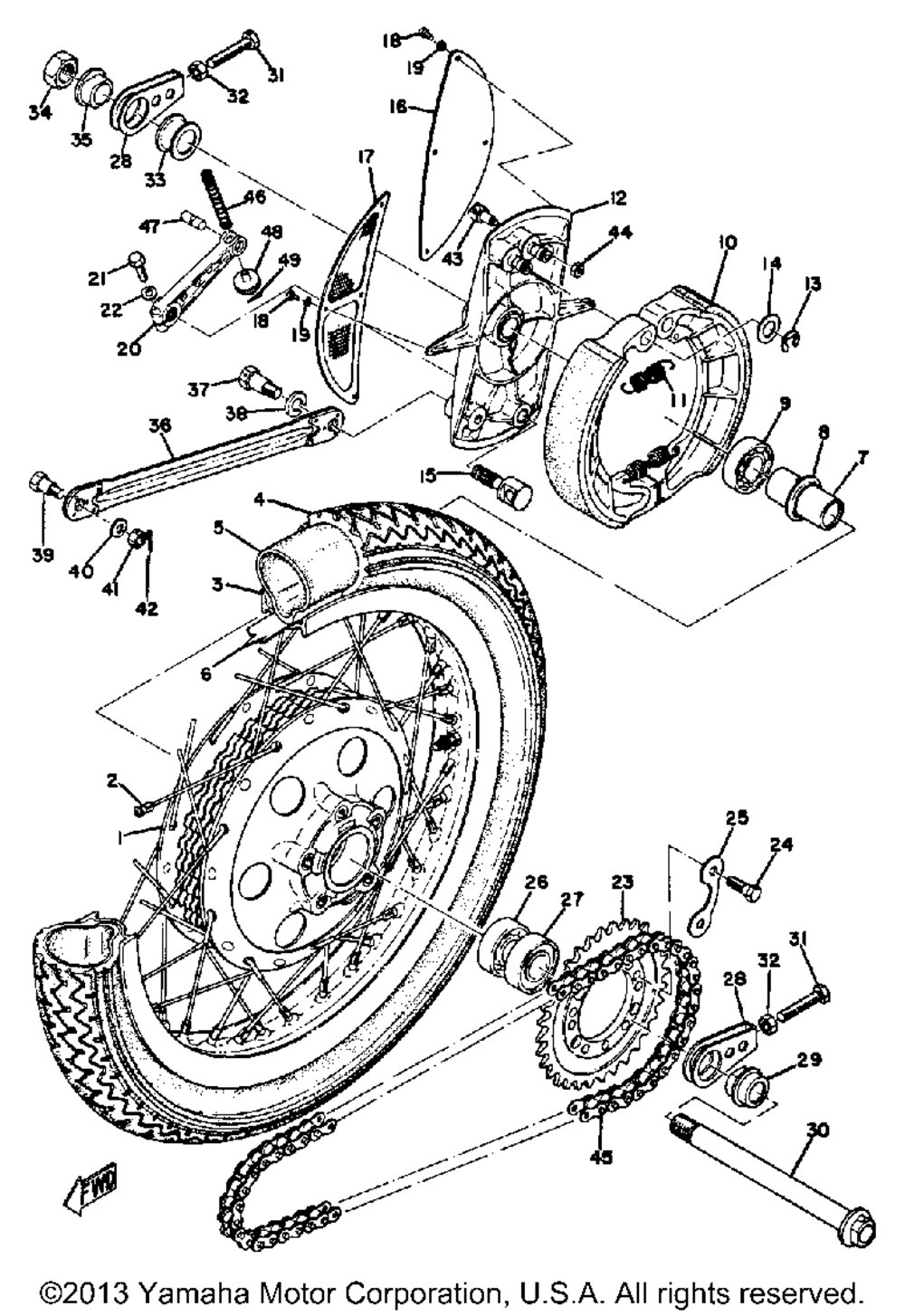 Rear wheel