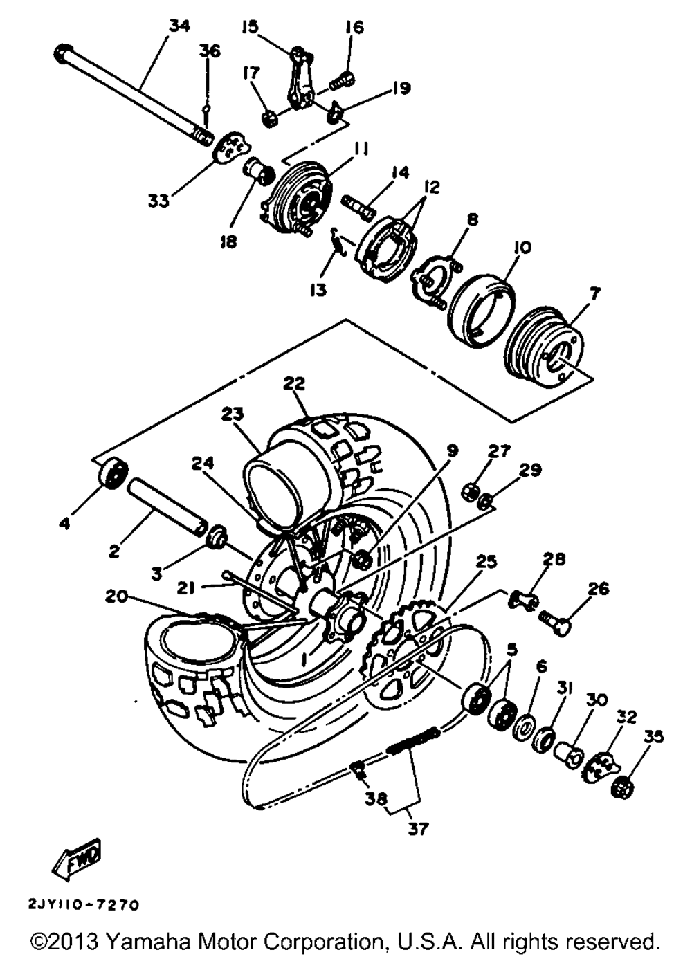 Rear wheel