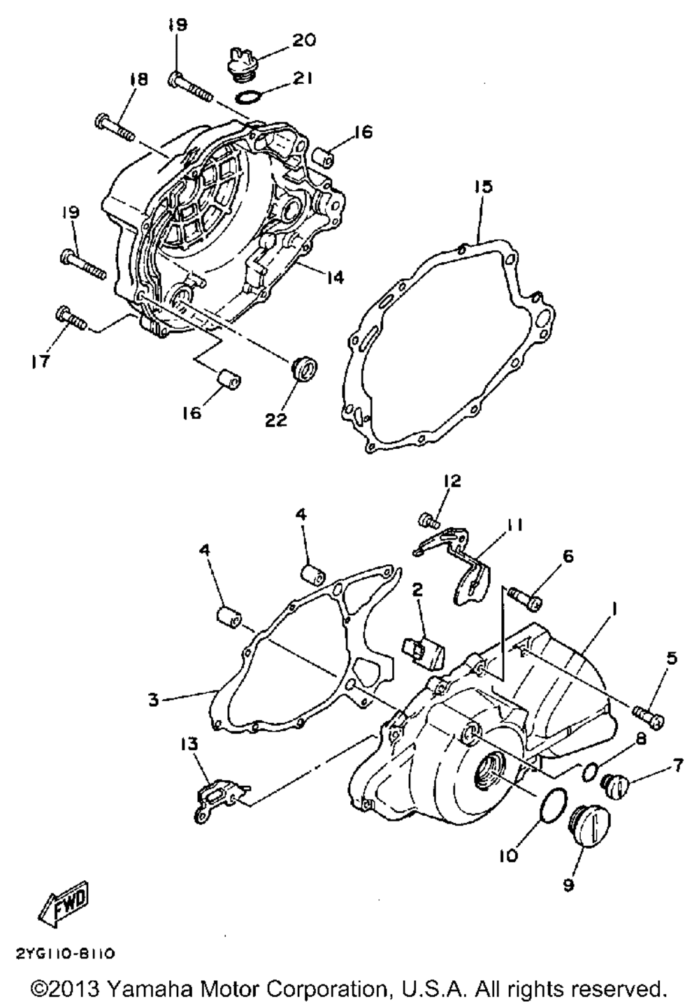 Crankcase cover 1