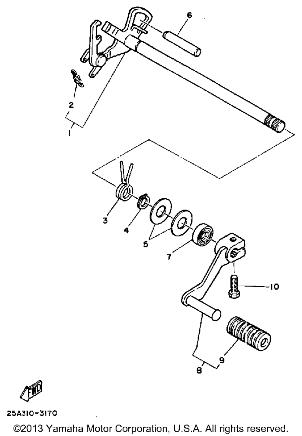 Shift shaft