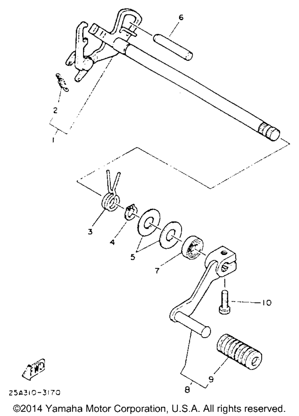 Shift shaft