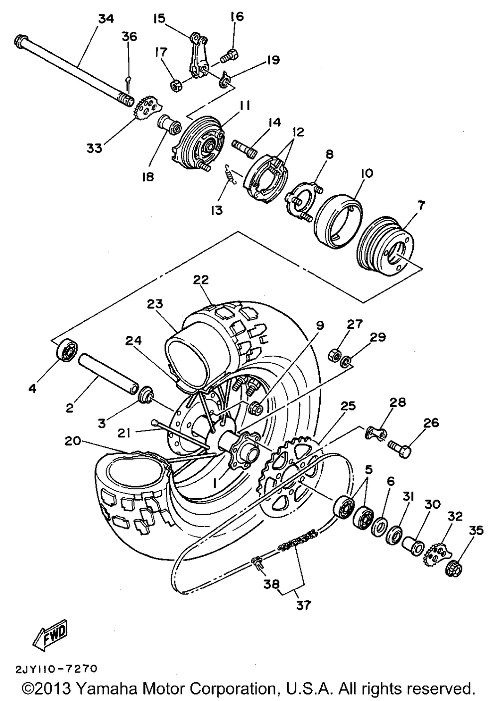 Rear wheel