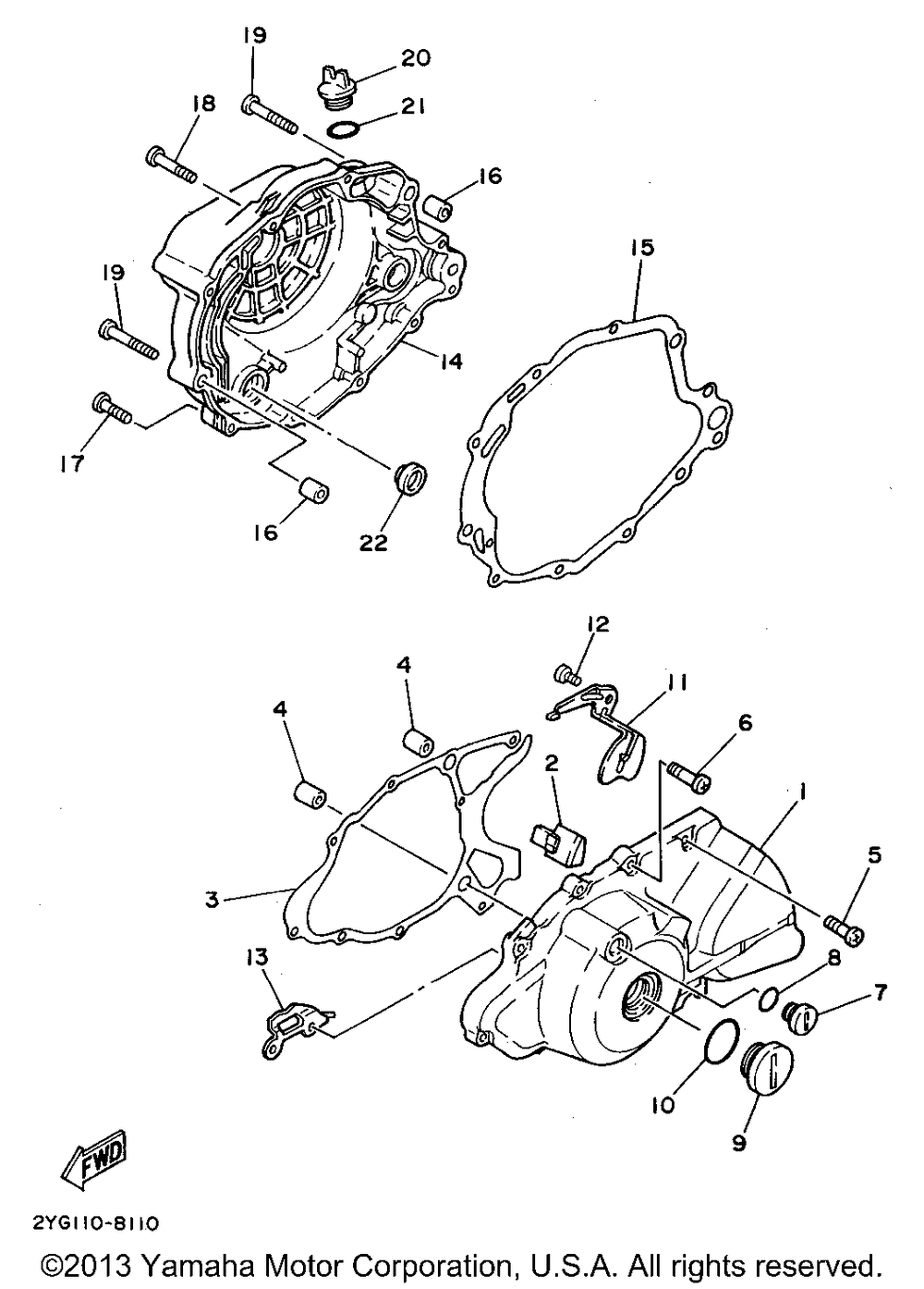 Crankcase cover 1