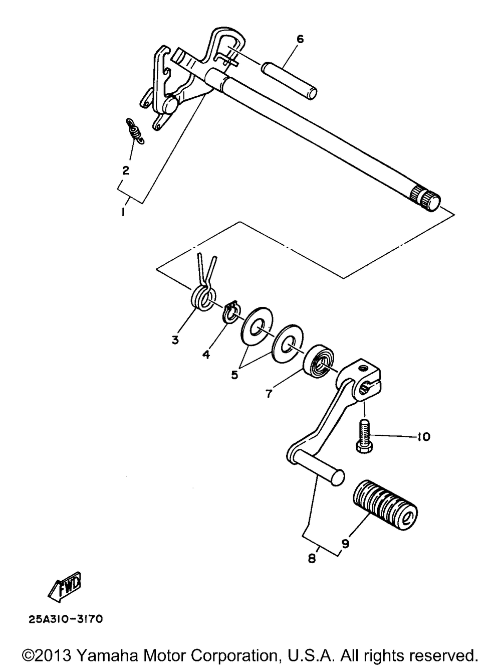 Shift shaft