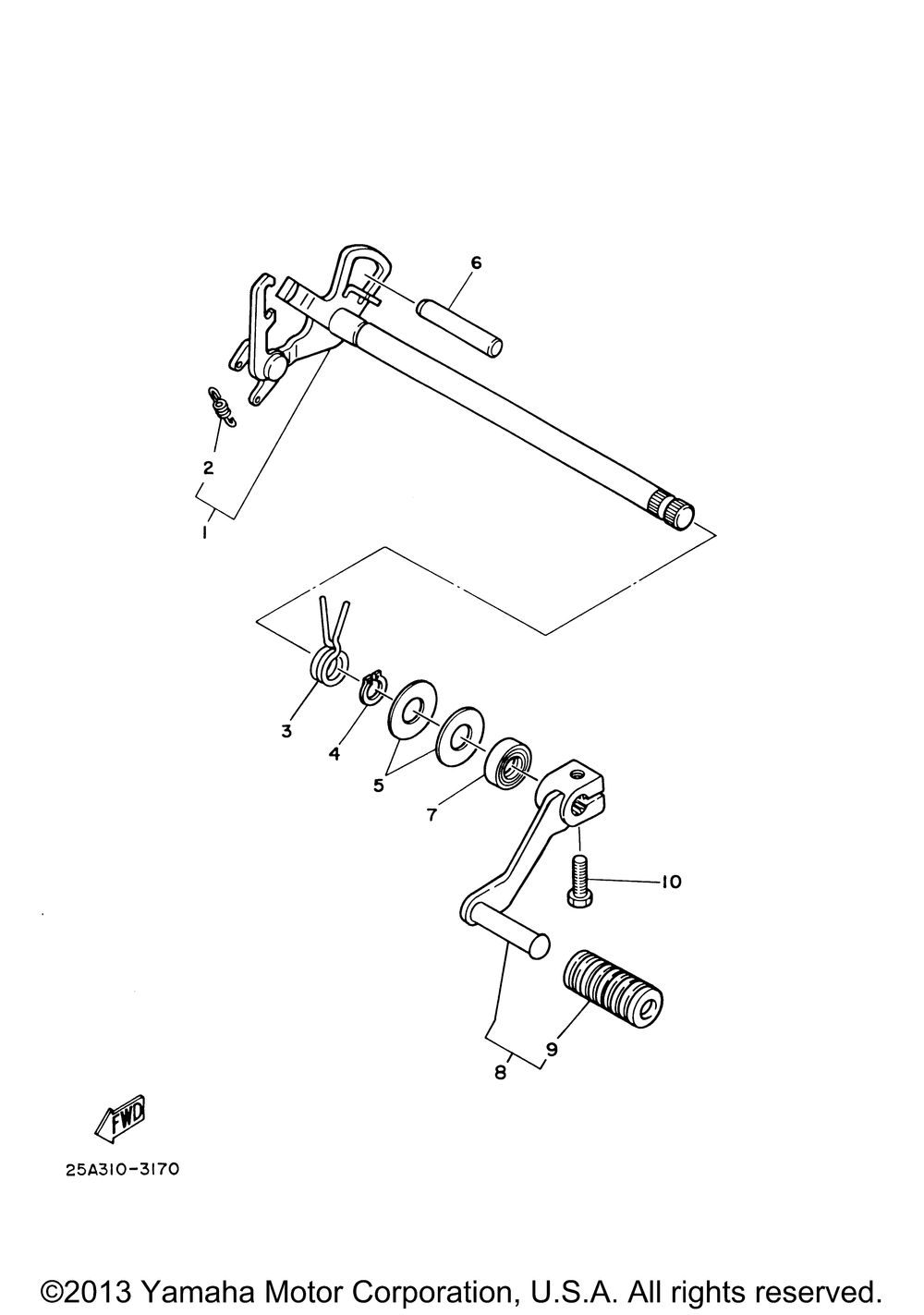 Shift shaft