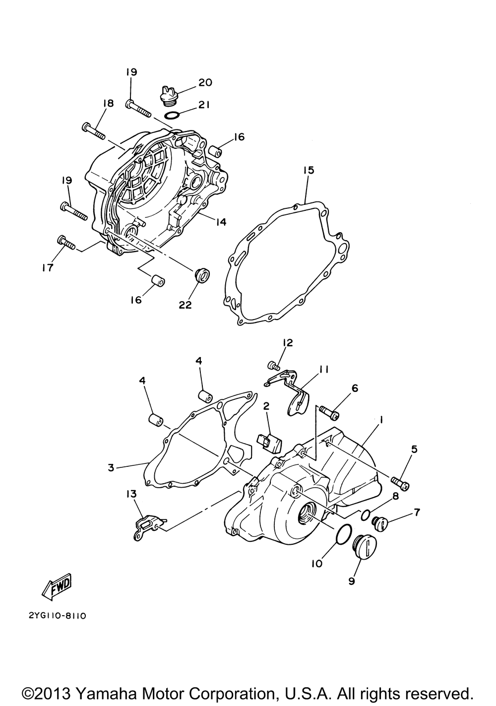 Crankcase cover 1