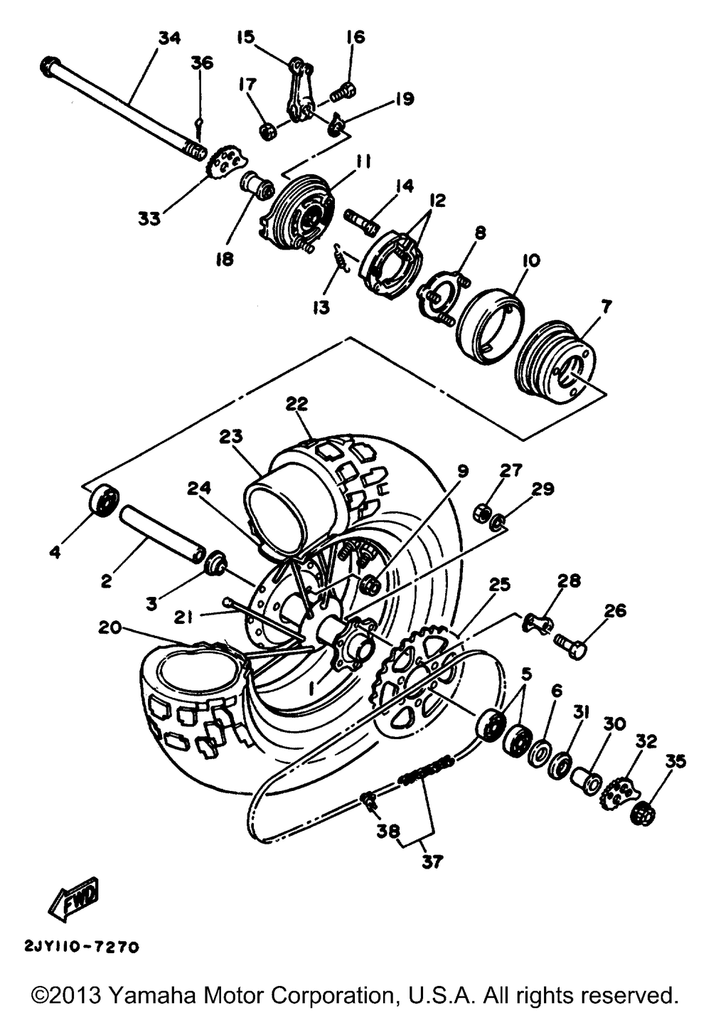 Rear wheel