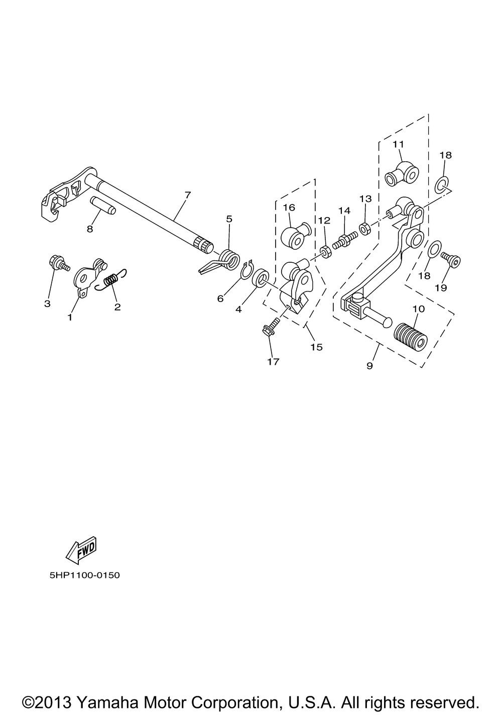 Shift shaft