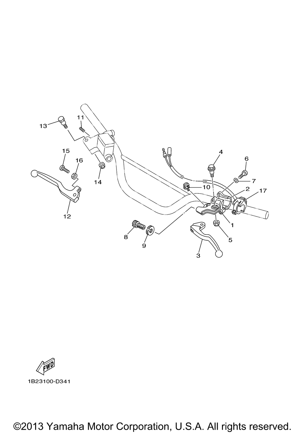 Handle switch lever