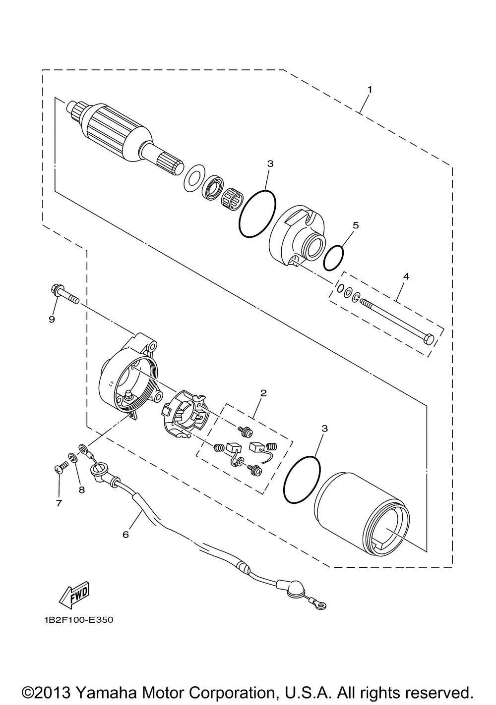 Starting motor