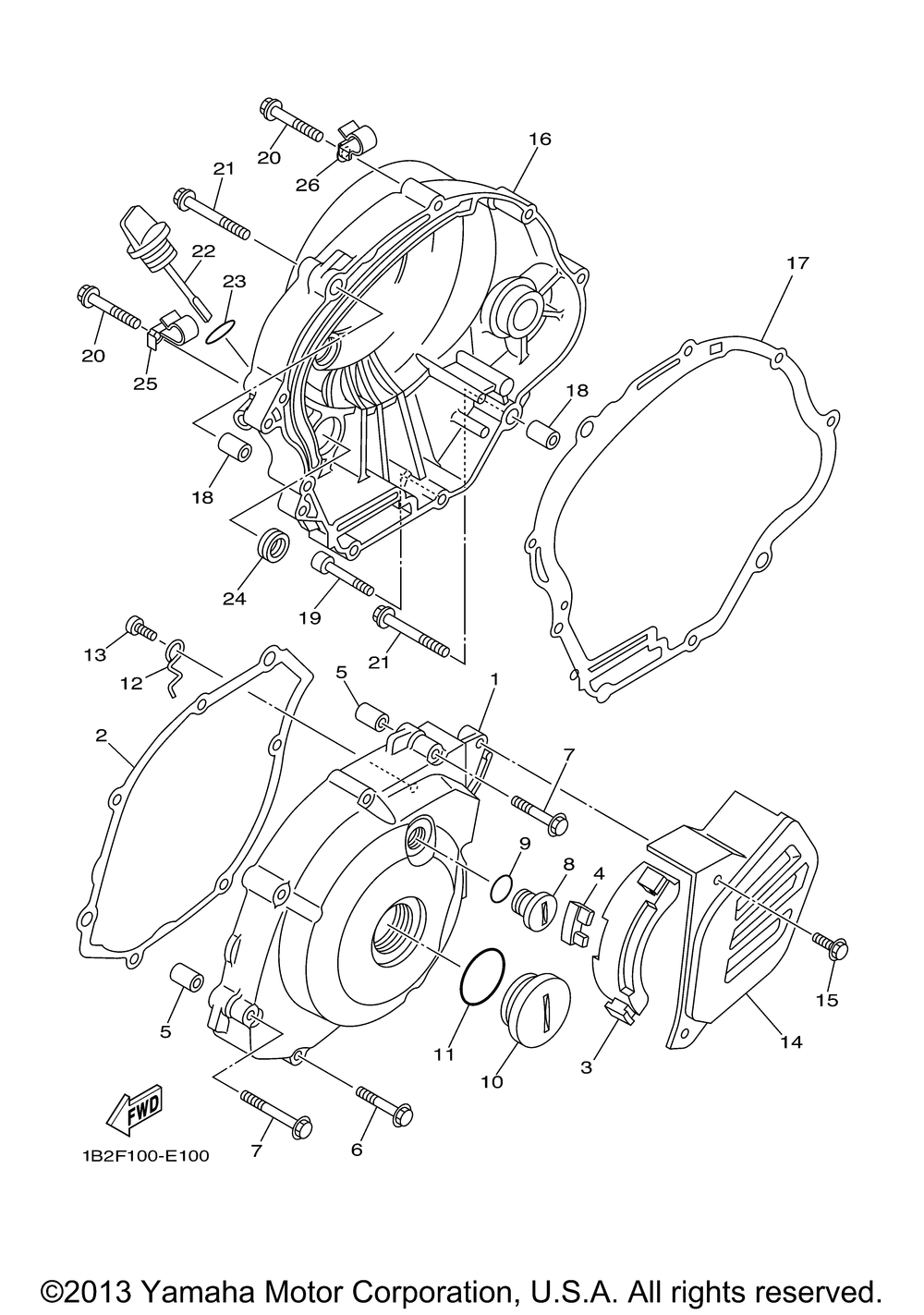 Crankcase cover 1