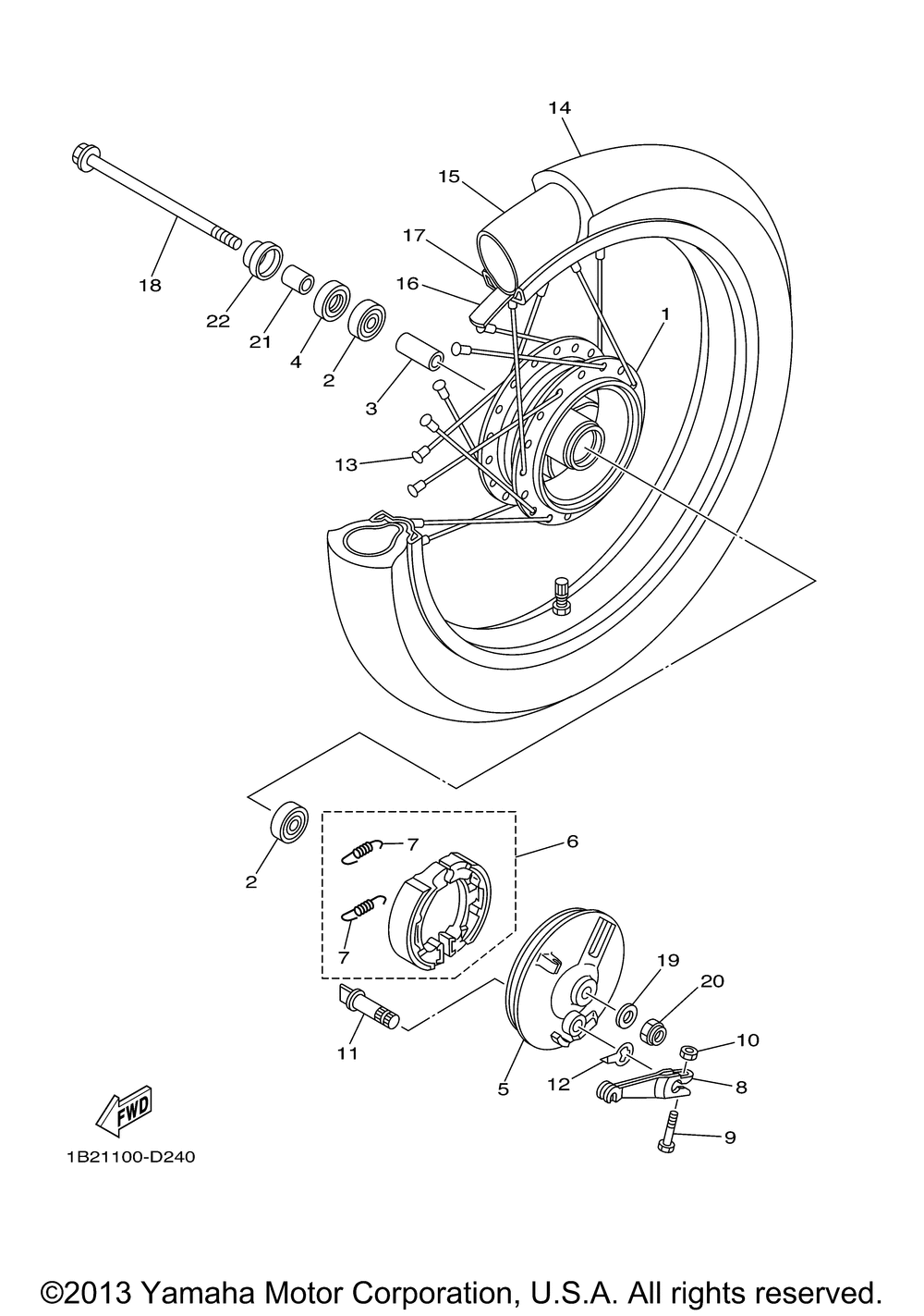 Front wheel ev 1b2d