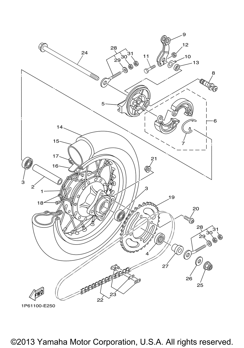 Rear wheel