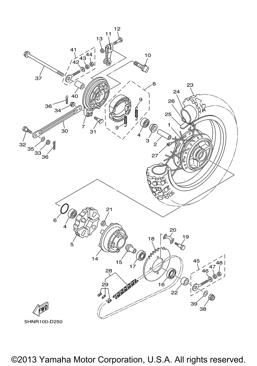 Rear wheel