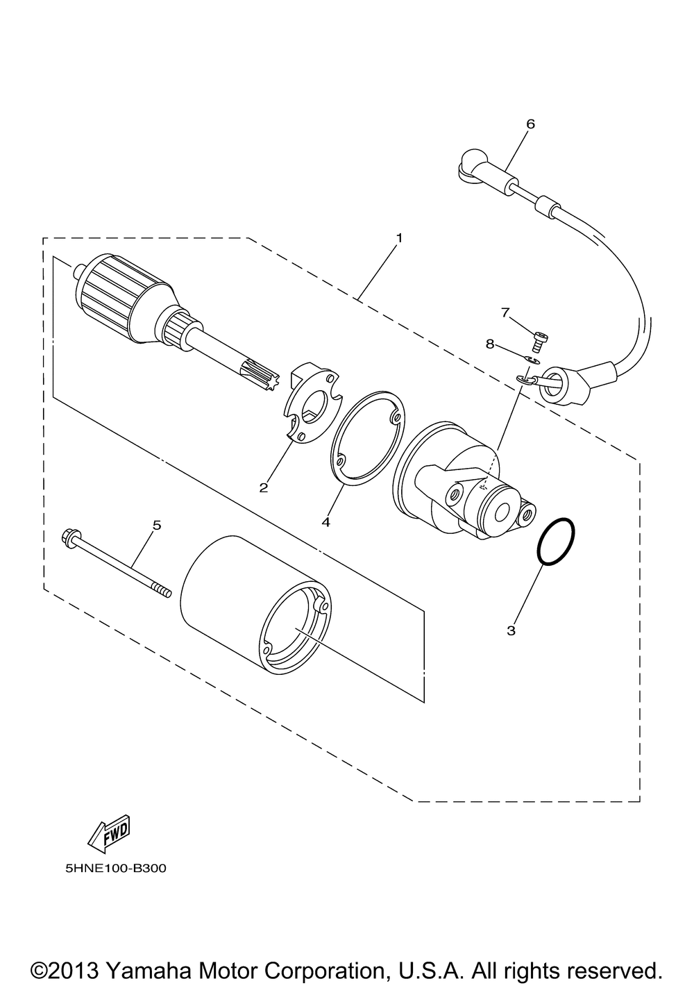 Starting motor