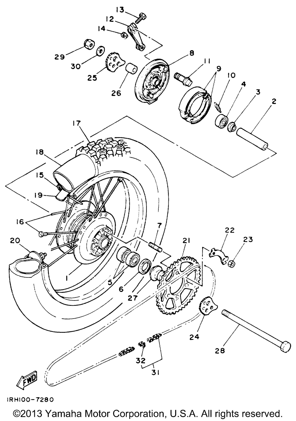 Rear wheel