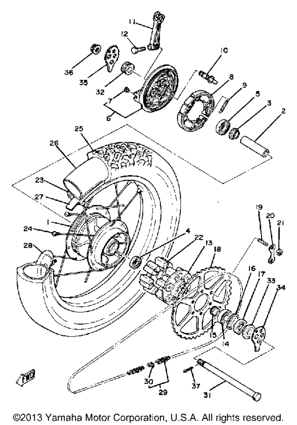 Rear wheel