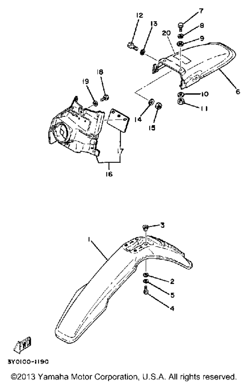 Front fender - rear fender