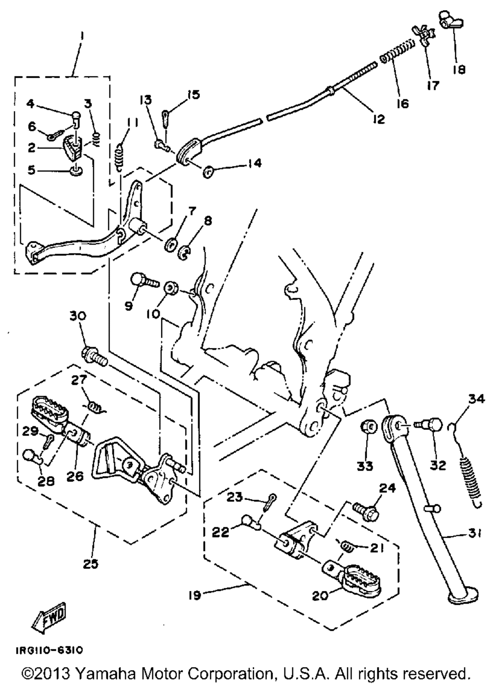 Stand-footrest