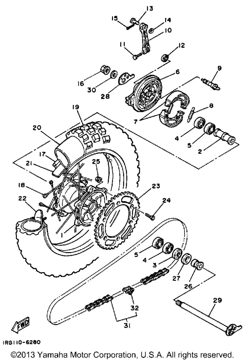 Rear wheel