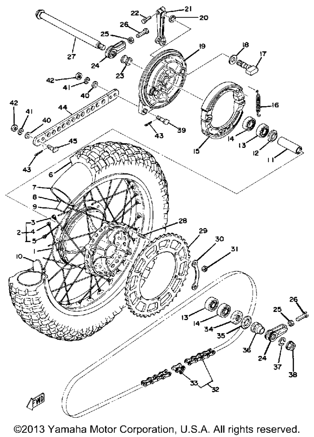 Rear wheel