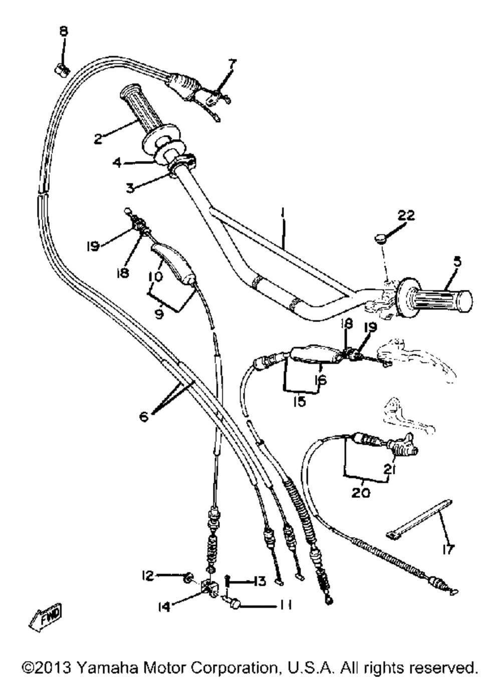 Handlebar - cable