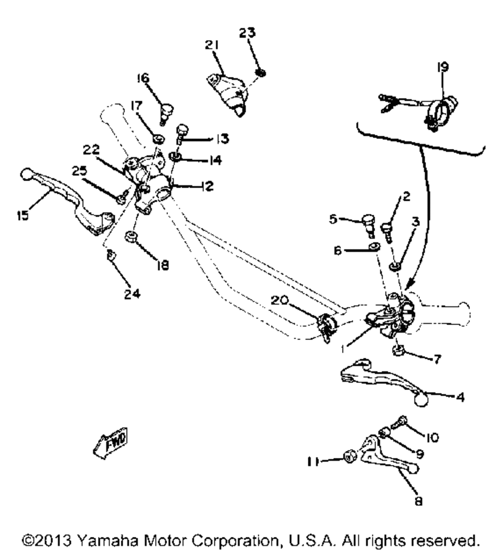 Handle switch - lever