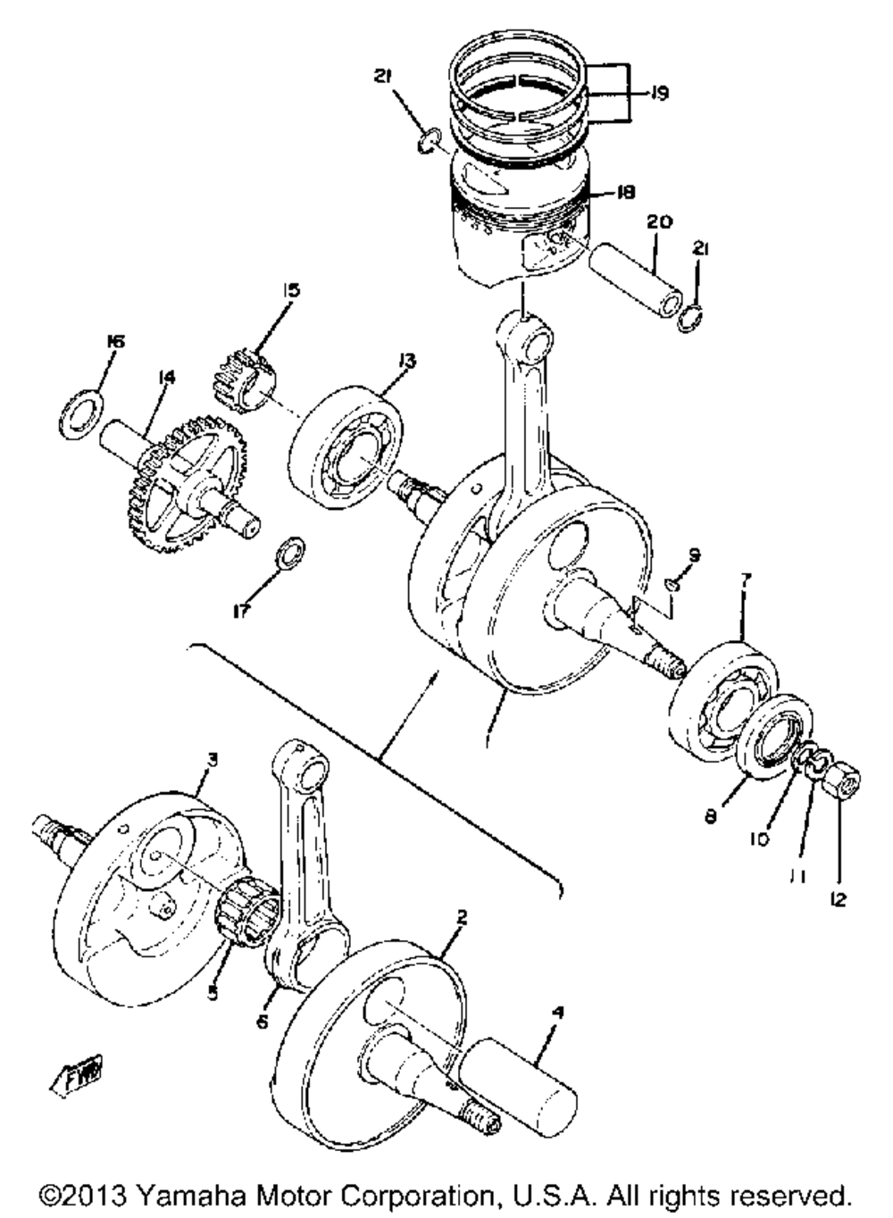 Crankshaft - piston