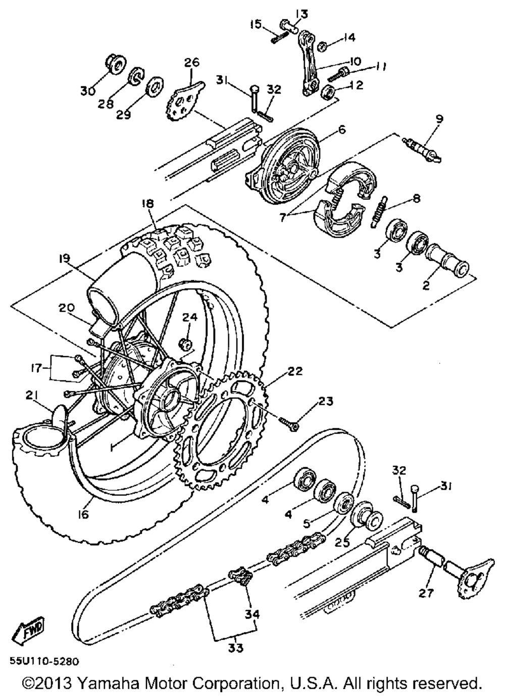 Rear wheel